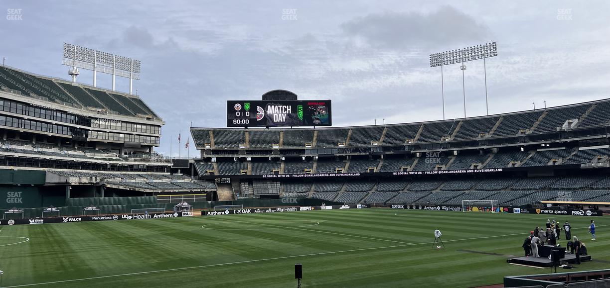 Oakland Coliseum - Section Rear 127 Seat View