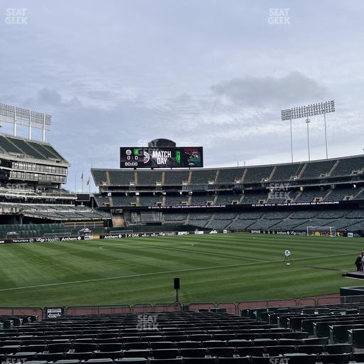 Oakland Coliseum - Section Rear 127 Seat View