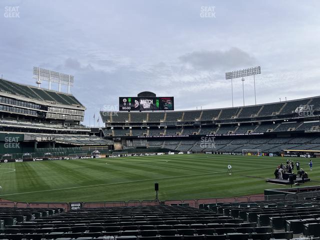 Oakland Coliseum - Section Rear 127 Seat View