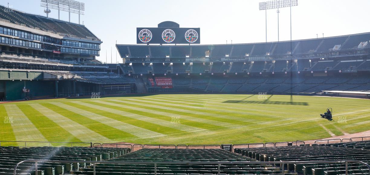 Oakland Coliseum - Section Rear 128 Seat View