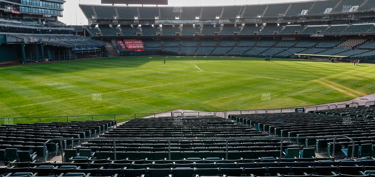 Oakland Coliseum - Section Rear 129 Seat View