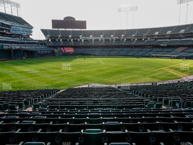 Oakland Coliseum - Section Rear 129 Seat View