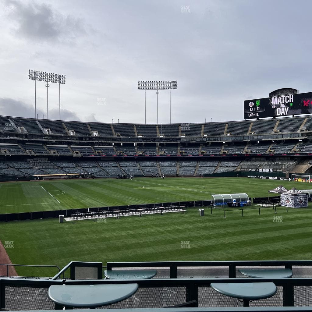 Oakland Coliseum - Section The Garden Seat View