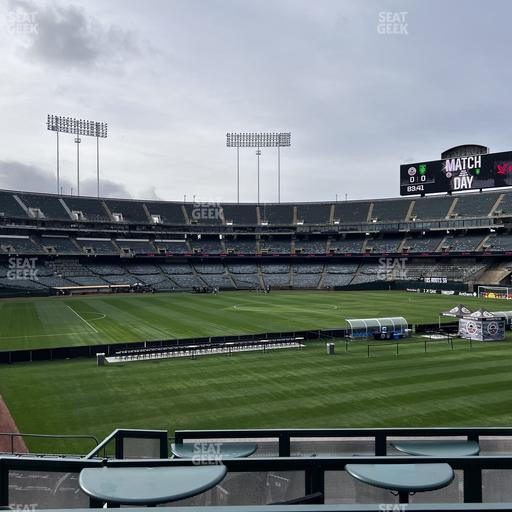 Oakland Coliseum - Section The Garden Seat View