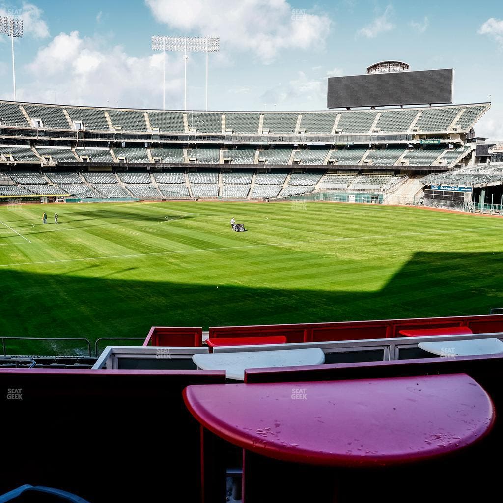 Oakland Coliseum - Section The Garden Seat View