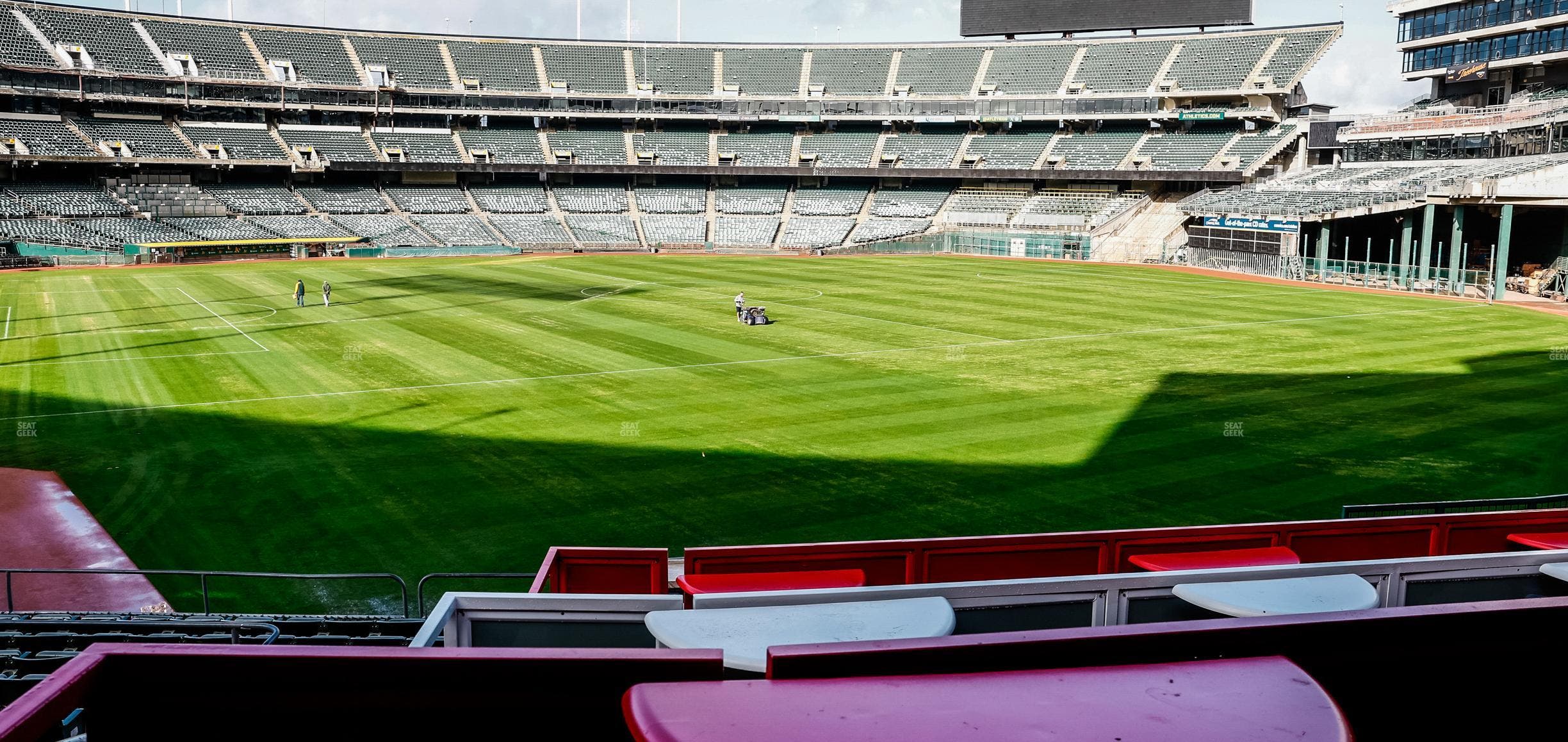 Oakland Coliseum - Section The Garden Seat View