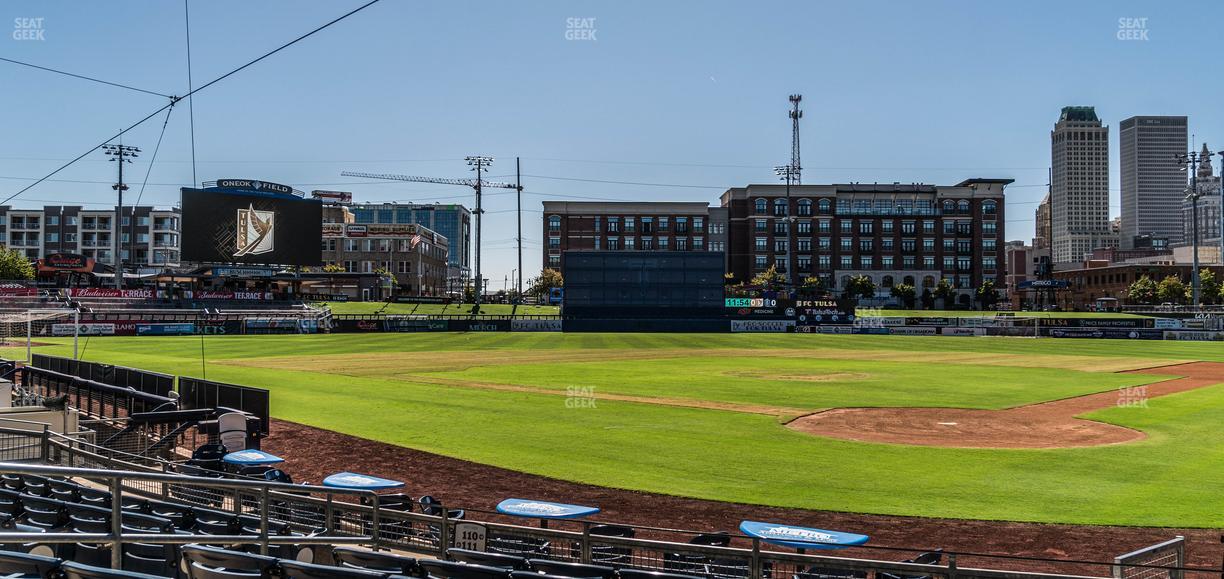 ONEOK Field - Section 110 Seat View