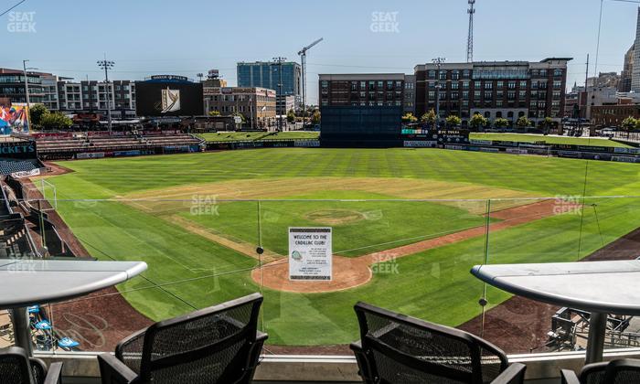ONEOK Field - Section Cadillac Club Sro Seat View