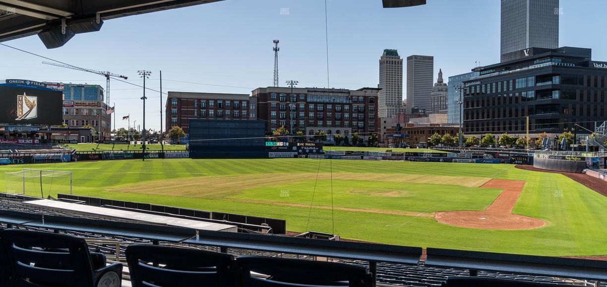 ONEOK Field - Section Club H Seat View