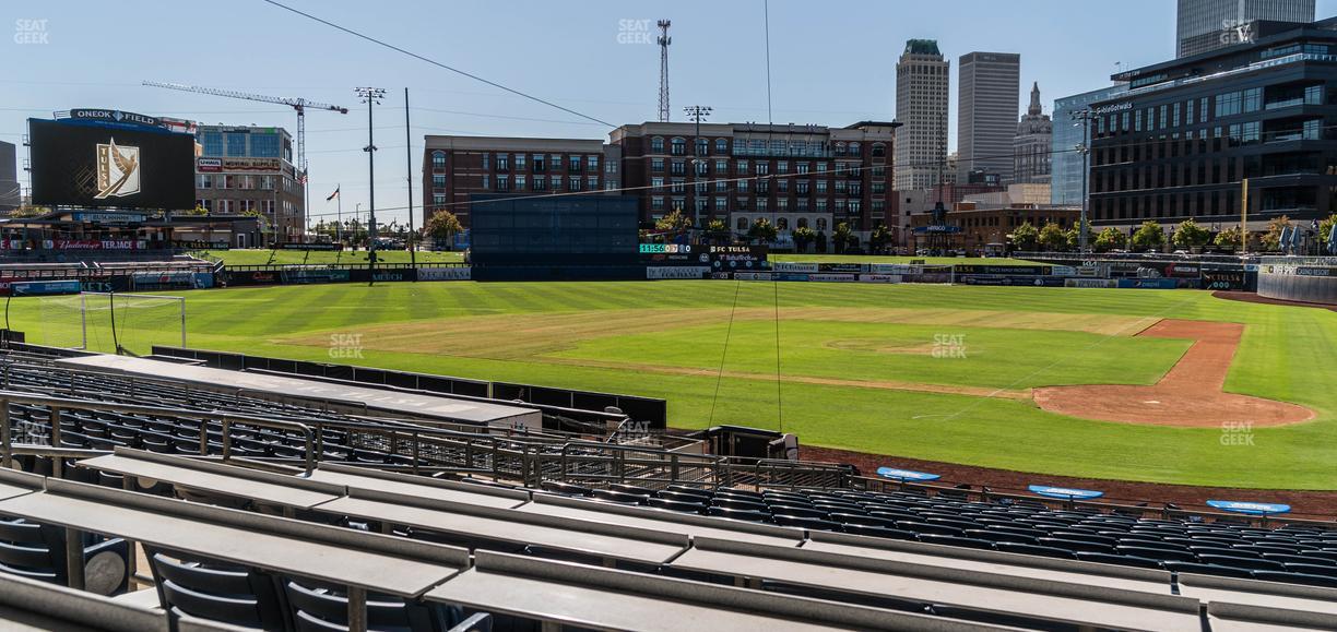 ONEOK Field - Section Endline Loge Table 3 Seat View