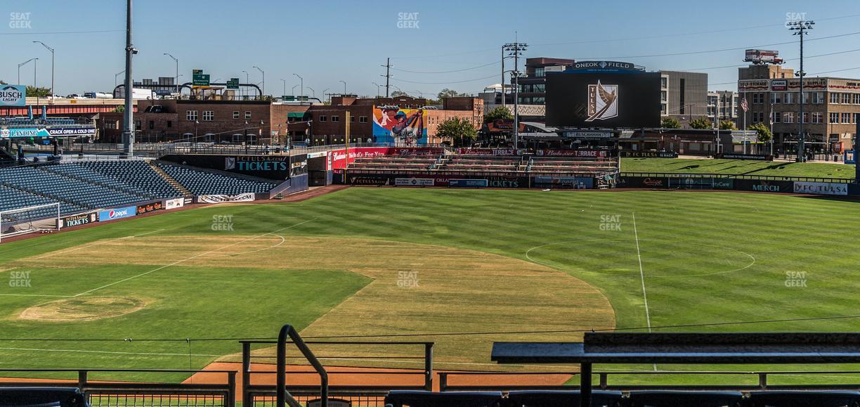 ONEOK Field - Section Refinery Deck Ga Seat View