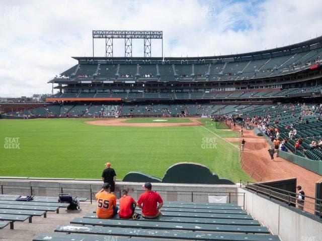 Oracle Park - Section Bleachers 136 Seat View