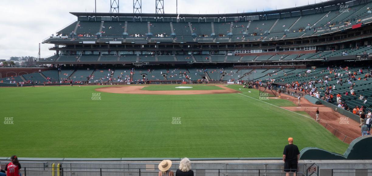 Oracle Park - Section Bleachers 137 Seat View