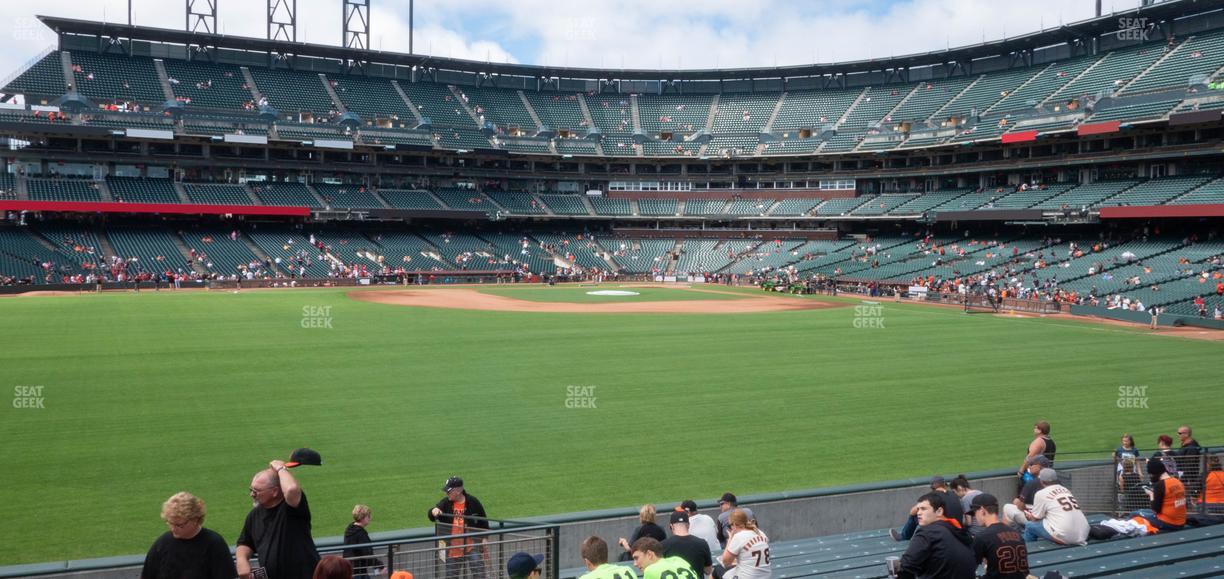 Oracle Park - Section Bleachers 141 Seat View