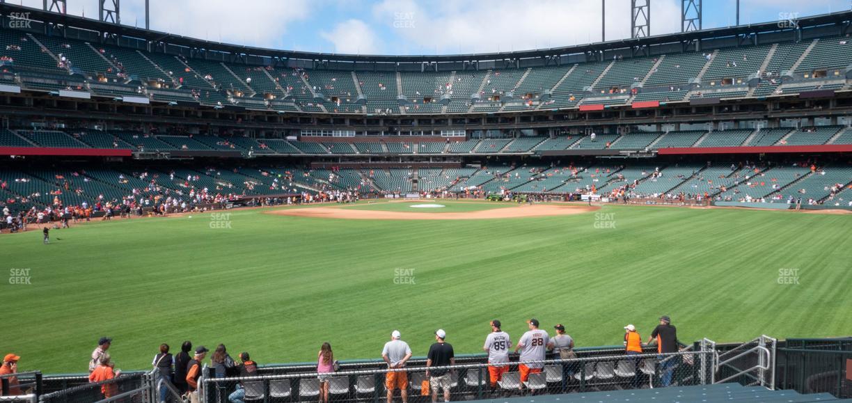 Oracle Park - Section Bleachers 143 Seat View