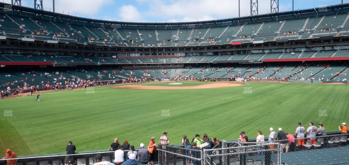 Oracle Park - Section Bleachers 144 Seat View