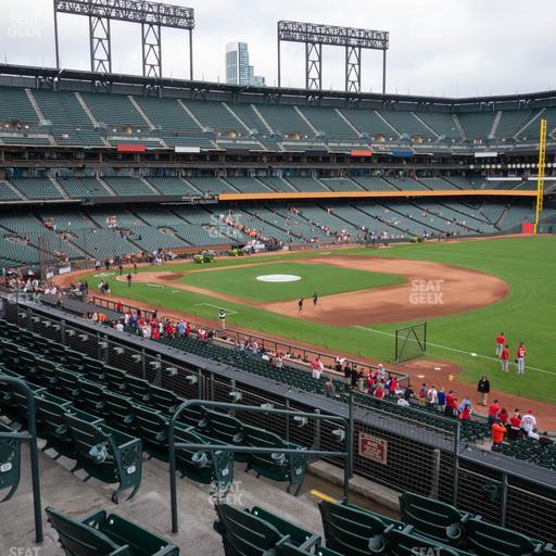 Oracle Park - Section Club Level 202 Seat View