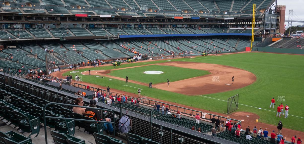 Oracle Park - Section Club Level 203 Seat View