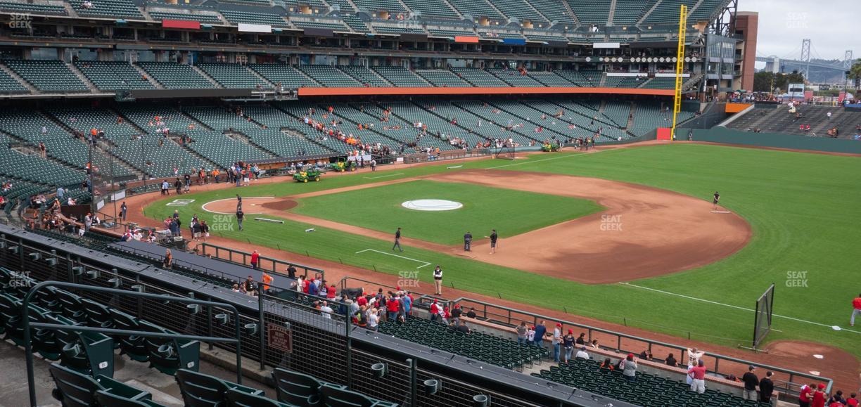 Oracle Park - Section Club Level 204 Seat View