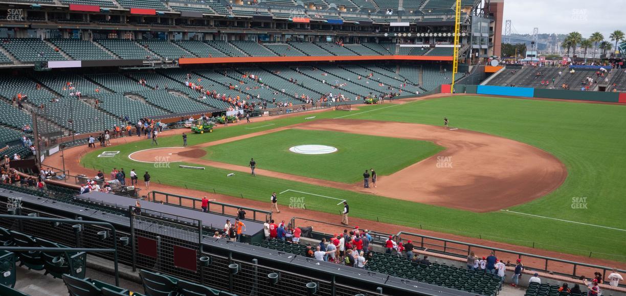 Oracle Park - Section Club Level 205 Seat View