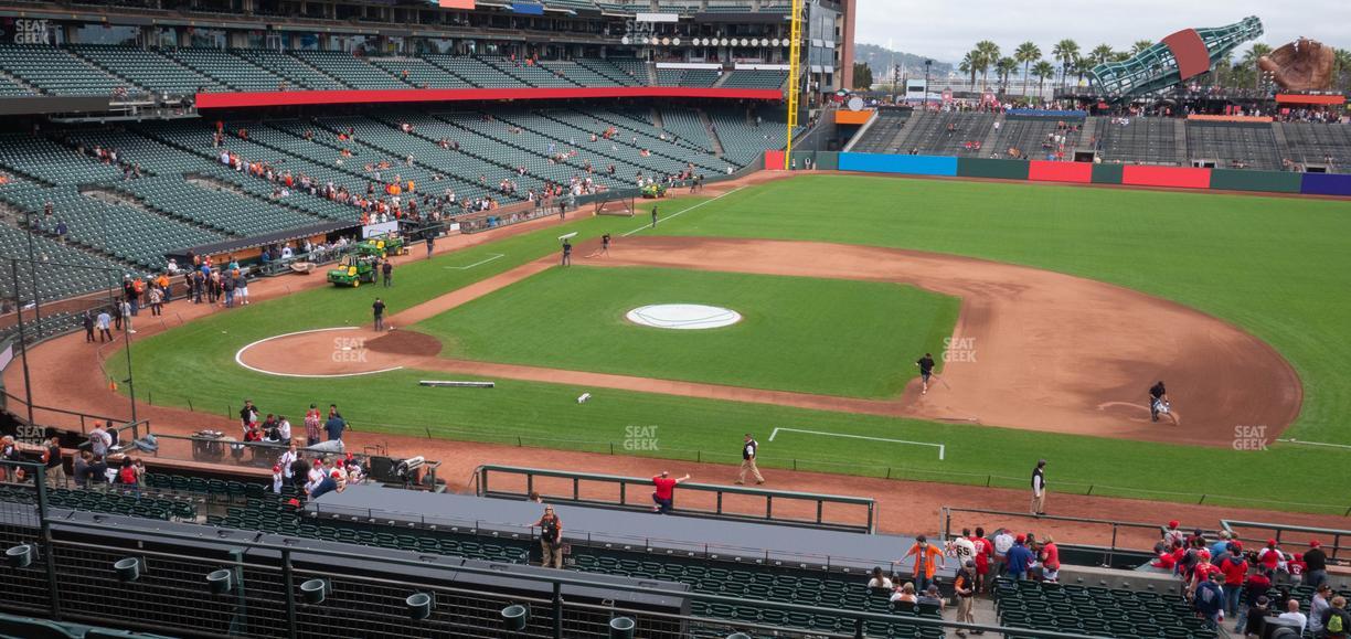 Oracle Park - Section Club Level 208 Seat View