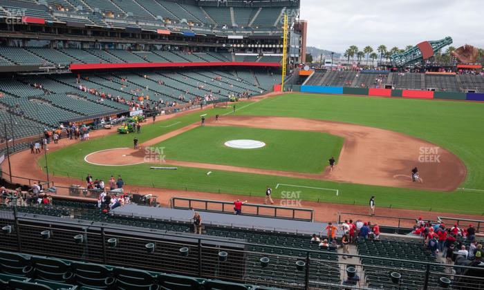 Oracle Park - Section Club Level 208 Seat View