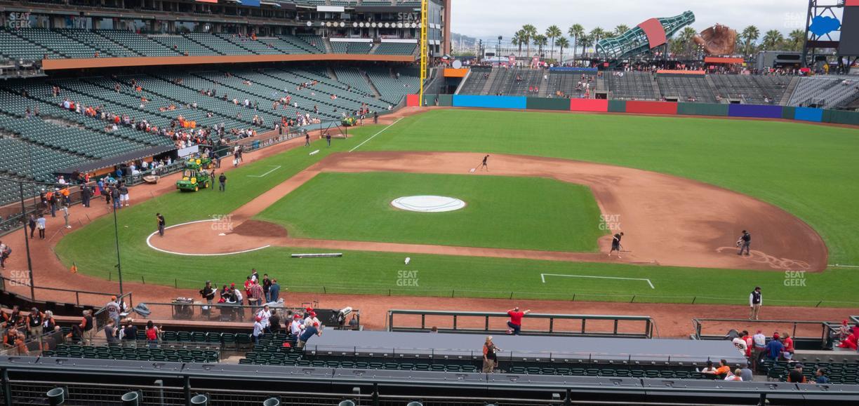 Oracle Park - Section Club Level 209 Seat View