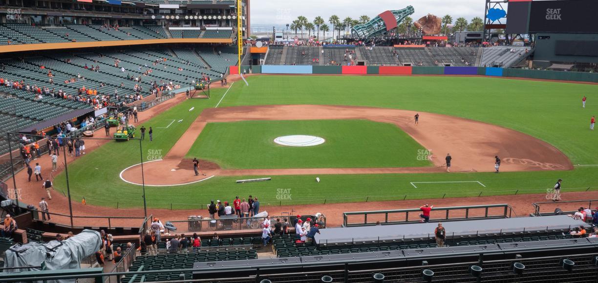 Oracle Park - Section Club Level 210 Seat View