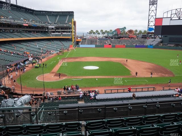 Oracle Park - Section Club Level 210 Seat View