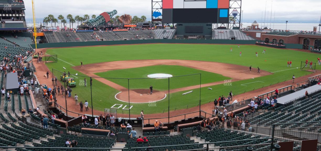 Oracle Park - Section Club Level 214 Seat View