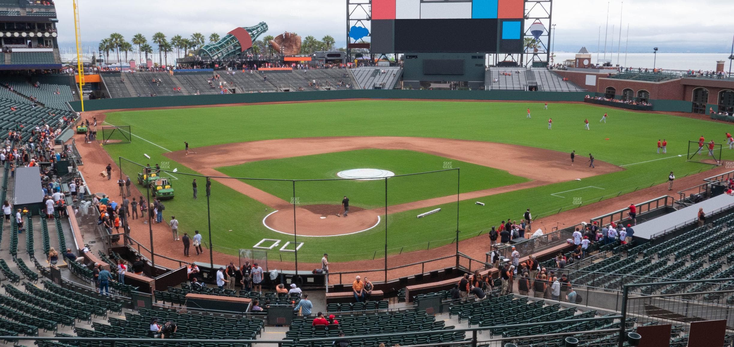 Oracle Park - Section Club Level 214 Seat View