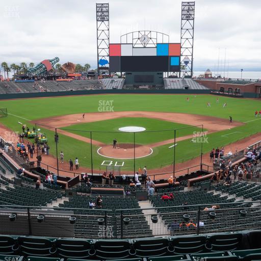 Oracle Park - Section Club Level 215 Seat View