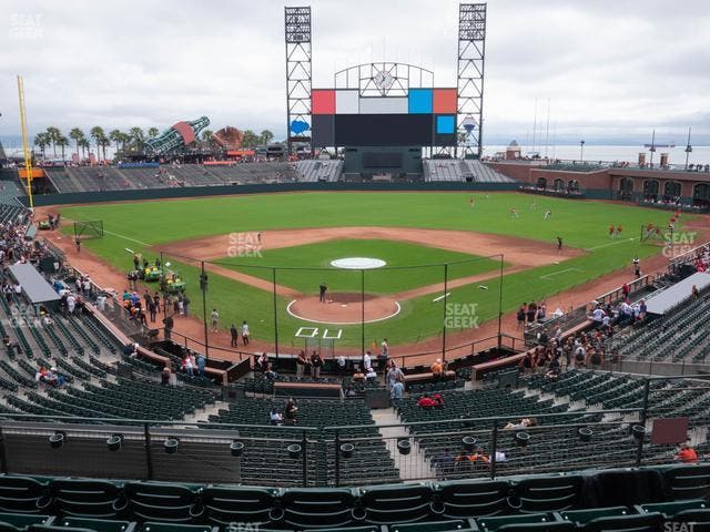 Oracle Park - Section Club Level 215 Seat View