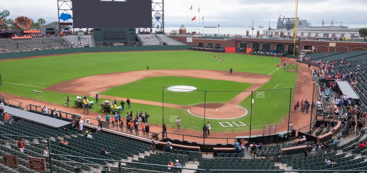 Oracle Park - Section Club Level 218 Seat View