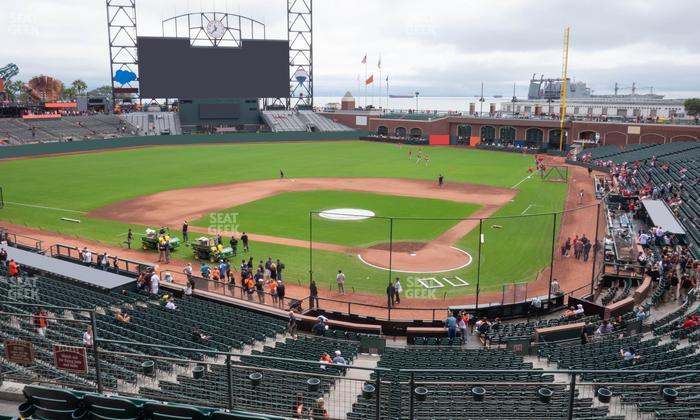 Oracle Park - Section Club Level 218 Seat View