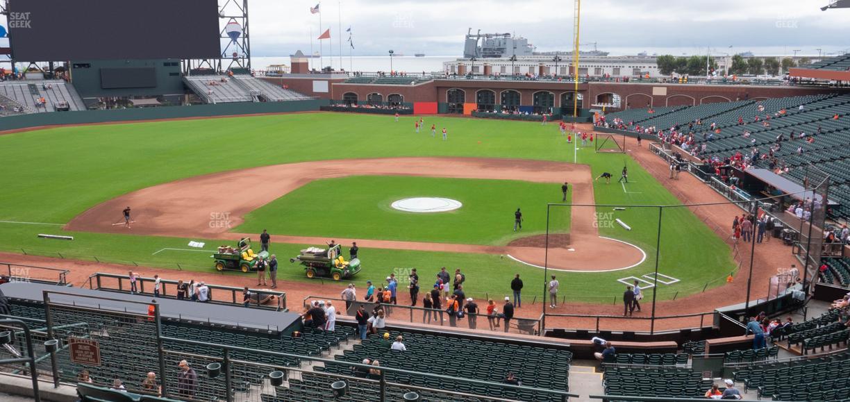 Oracle Park - Section Club Level 220 Seat View
