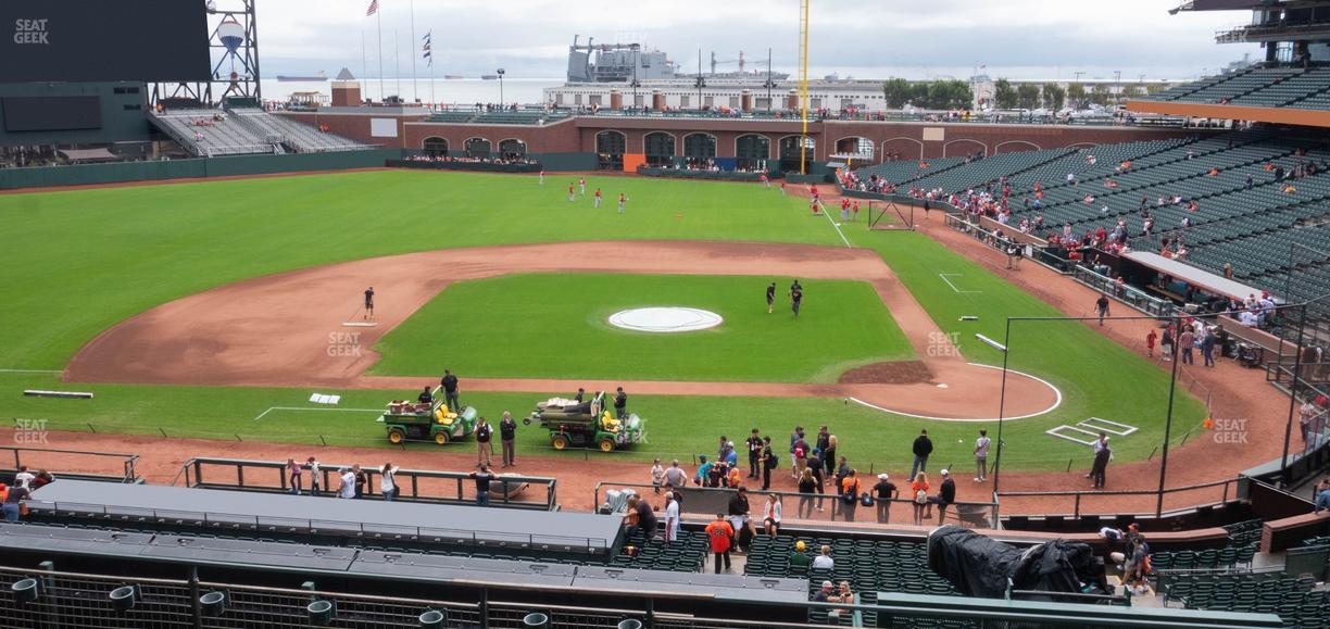 Oracle Park - Section Club Level 221 Seat View