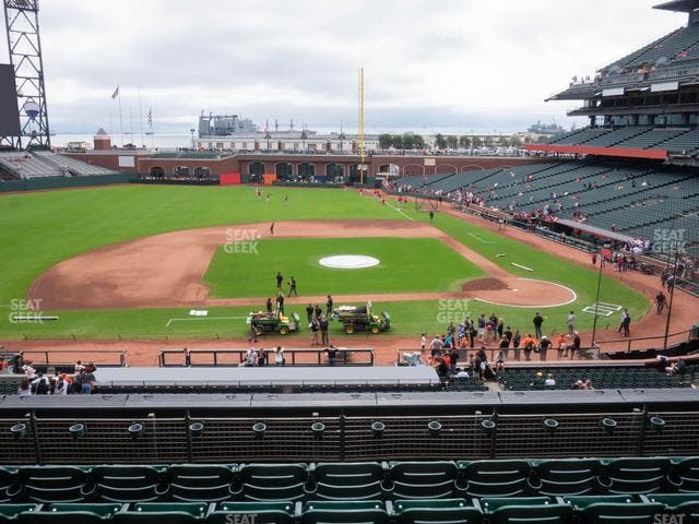 Oracle Park - Section Club Level 222 Seat View