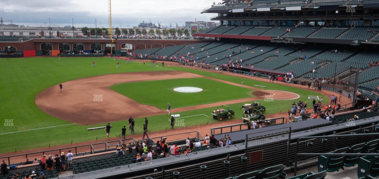 Oracle Park - Section Club Level 225 Seat View