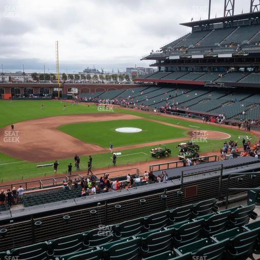 Oracle Park - Section Club Level 225 Seat View