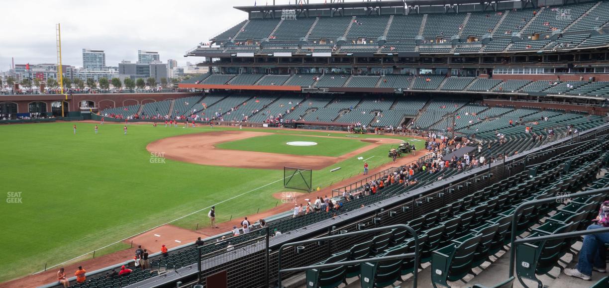 Oracle Park - Section Club Level 231 Seat View
