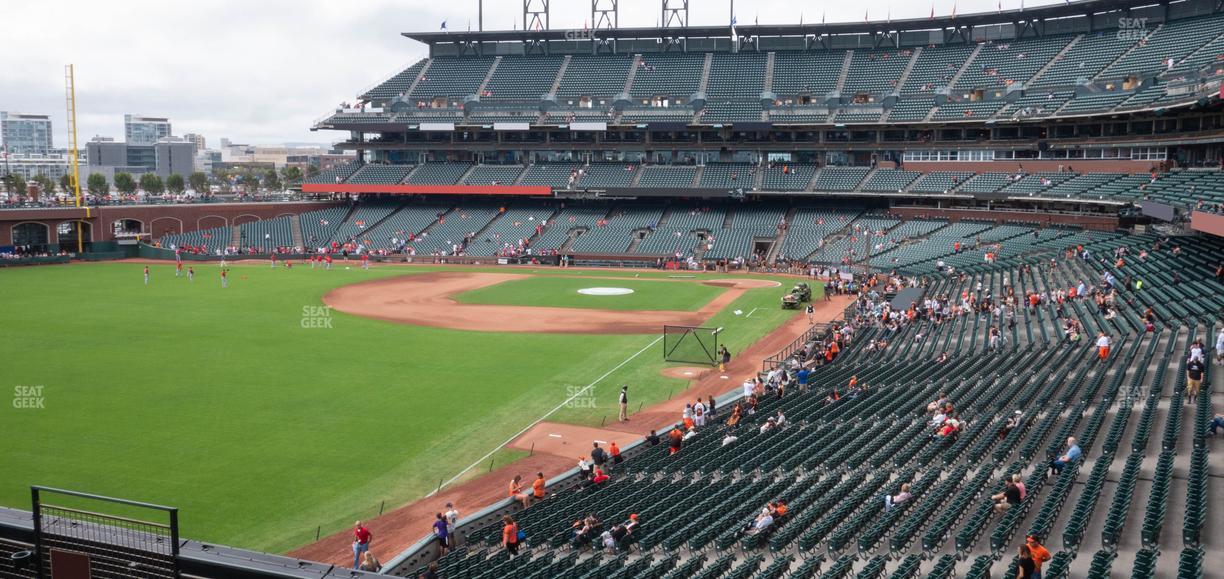 Oracle Park - Section Club Level 233 Seat View