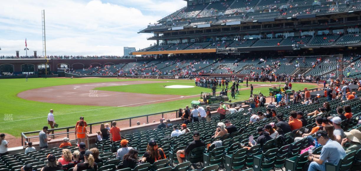 Oracle Park - Section Field Box 127 Seat View