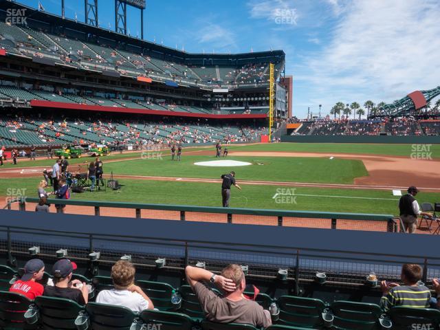 Oracle Park - Section Field Club 108 Seat View Oracle Park - Section Field Club 108 Seat View