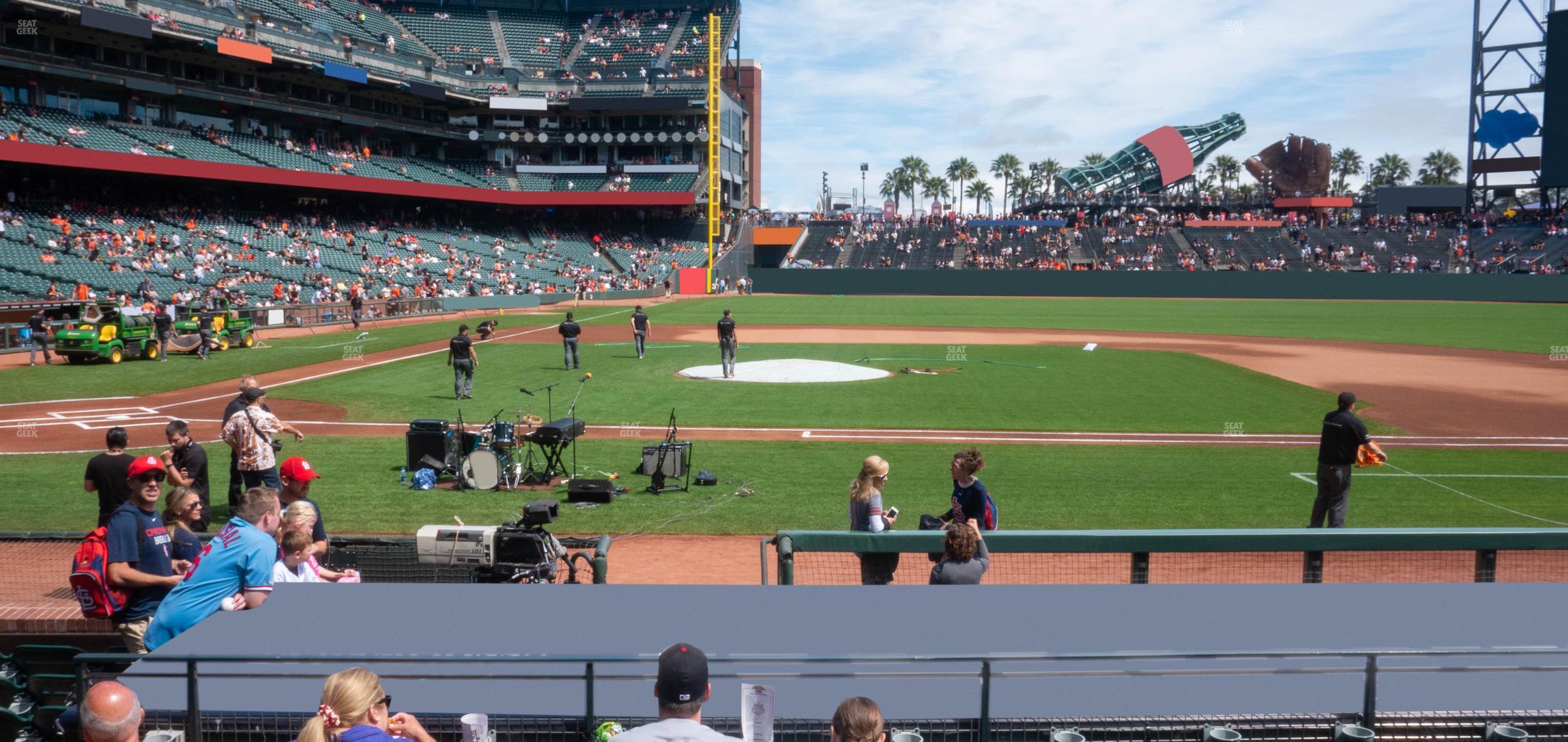 Oracle Park - Section Field Club 109 Seat View | SeatGeek