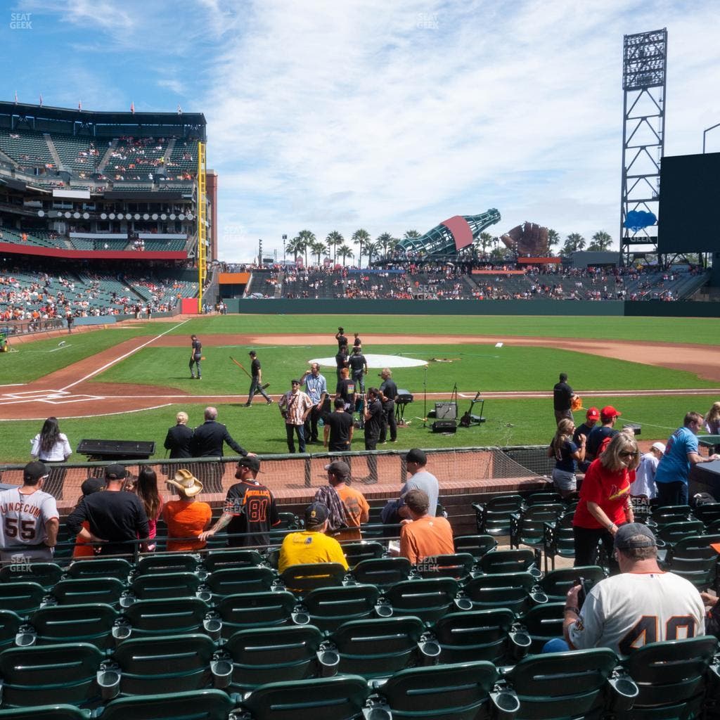 Oracle Park - Section Field Club 110 Seat View