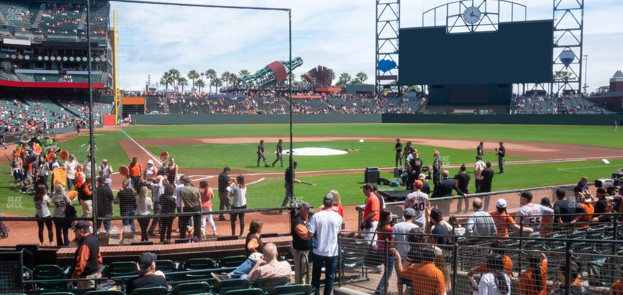 Oracle Park - Section Field Club 112 Seat View