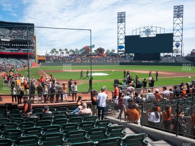 Oracle Park - Section Field Club 112 Seat View