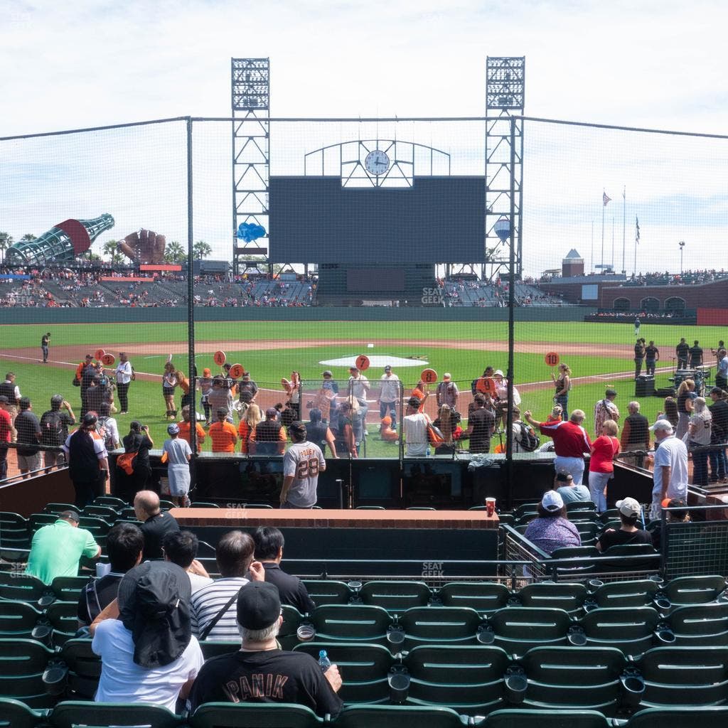 Oracle Park - Section Field Club 115 Seat View