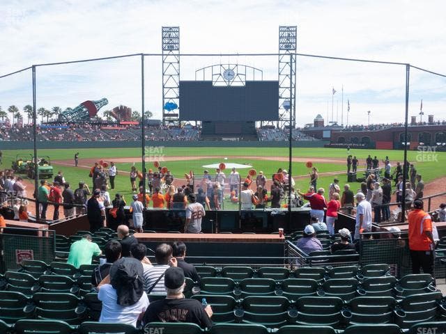 Oracle Park - Section Field Club 115 Seat View